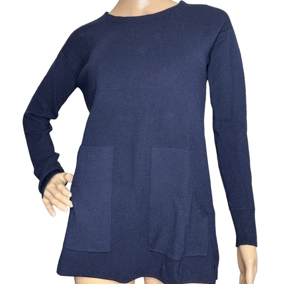 J. Crew navy crew neck sweater, XXS - Picture 1 of 7